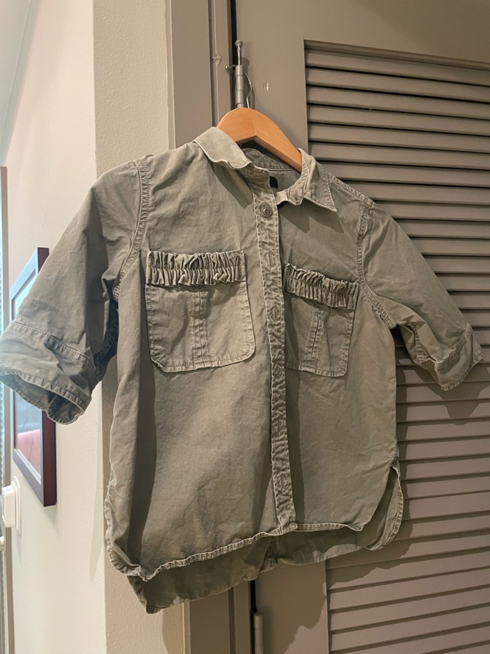 J. Crew Olive Green Button-Down Shirt